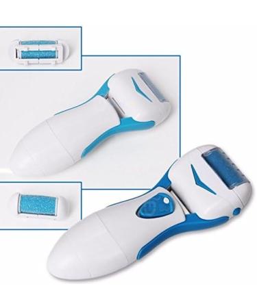 True Face Foot File Pedicure Callus Remover Pedi Roller Feet Files Care Dry Hard Dead Skin Removing Electric Battery Operated Scrubber Scraper White - Buy Online on GoSupps.com