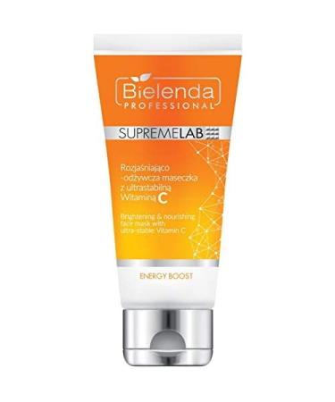 Bielenda Professional Supremelab Energy Boost Brightening Mask - Nourishing Formula with Ultra-Stable Vitamin C 70ml | International Shipping Available - Buy Online on GoSupps.com