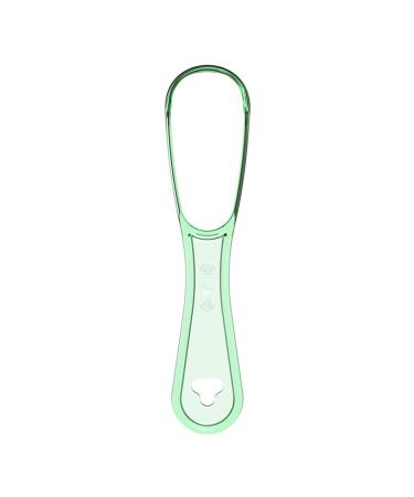 Tongue Scraper Plastic Double Sided Care Hygiene Cleaner Brush Breath Mouth Cleaning Brush Light Green