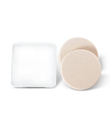 KOOBA 2pcs Round Makeup Sponges with Travel Case - Beauty Face Primer Compact Powder Puff - Blender Sponge for Flawless Foundation - All Skin Types - Buy Online on GoSupps.com