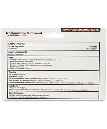 Globe Ichthammol Ointment 20% (Drawing Salve) 1 OZ - Skin Relief for Eczema, Acne, Boils, Splinters & Bee Stings - Maximum Strength Formula - Buy Online on GoSupps.com