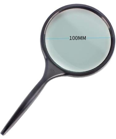 Magnifying Glass 10X Handheld Large Magnifying Glass for Seniors Reading Soldemagnifier/Black Comfortable Anniversary - Buy Online on GoSupps.com