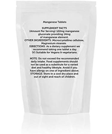 Manganese Gluconate 122mg 180 Tablets Manganese Element 14mg Health Supplements Nutrition Pills - HM - Buy Online on GoSupps.com