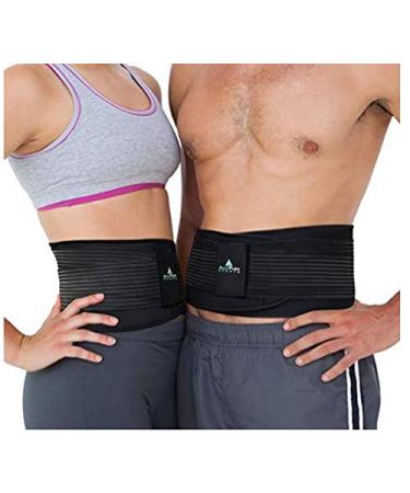 Plus Size Back Brace for Men - XL/XXL Lumbar Support Belt for Lower Back Pain Relief Adjustable with Cooling Fabric - Buy Online on GoSupps.com