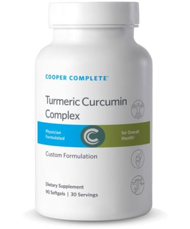 Cooper Complete - Turmeric Curcumin Complex with BioPerine 90 Softgels. Pack of 1