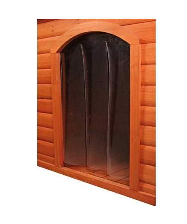TRIXIE Natura Vinyl Door Flaps Medium Classic Dog House | 12.5 in. x 17.75 in, Clear Plastic, (39572)