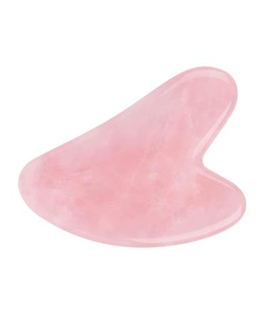 Medimama Gua Sha Massage Tool, Rose Quartz Gua Sha Facial Beauty Tools for Wrinkles, Skin Tightening, Lift Firming, Eye Puffiness Treatment, Neck Anti Aging and Body Muscle Relaxing Pink Guasha-pink