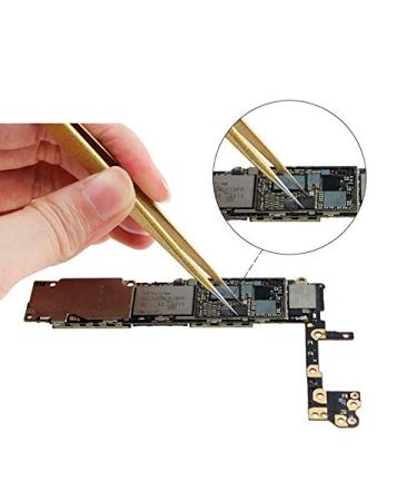 Gold Stainless Steel Eyelash Extension Tweezers - Straight and Curved Tip Set - Buy Online on GoSupps.com