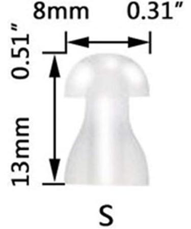 JIAHAO 10 Small Soft Replacement Mushroom Eartips Domes for Siemens BTE Hearing Aids - Buy Online on GoSupps.com