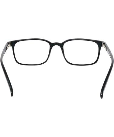 Mini Designer Anti Blue Light Glasses | Rectangular Reading Glasses with Free Case | 2.5 Dioptria Plastic Frame Spring Hinge | Men s Black Blue Light Filter - Buy Online on GoSupps.com