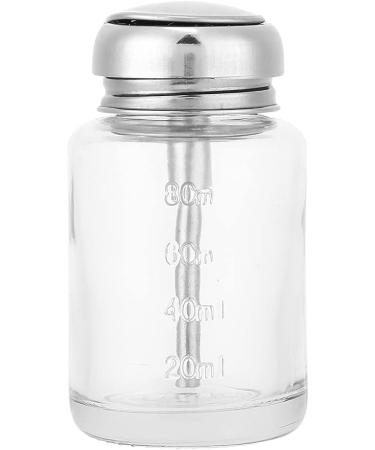 Gel Polish Remover Nail Polish Remover Pump Dispenser Empty Press Glass Bottle Liquid Container for Manicure Makeup Remover Nail Art(80ml) - Buy Online on GoSupps.com