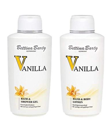 Bettina Barty Bettina Barty Vanilla Bath & Shower Gel 500ml & Body Lotion 500ml
