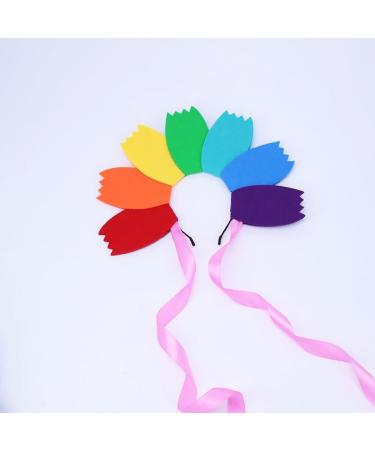 TQUXNGA Long Ribbon Rainbow Color Hairband Music Concerts Mardi Headband for Teens Adult Party Performances Hair Supplies - Buy Online on GoSupps.com