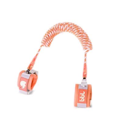 Eidyer Anti Lost Safety Wrist Link Belt Children Harness Belt Safety Adjustable 1.5M/4.92ft Baby Toddler Reins Safety Strap Leash Walking Hand Belt Elastic Wire Rope Fluorescent and Security Lock ORANGE