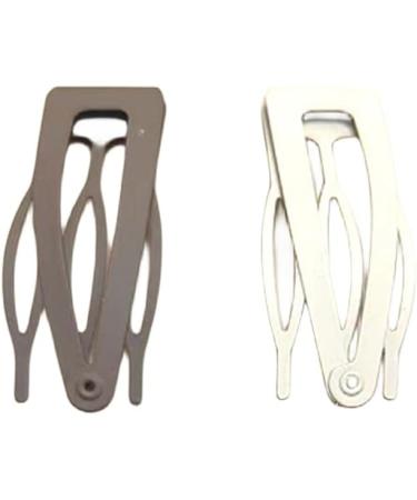 zhiang 36 Pieces Double Grip Hair Clips Metal 3 Prong Clips for Hair Snap Hair Clips for Women Girls and Hair Making Salon(Khaki Black White Brown) - Buy Online on GoSupps.com