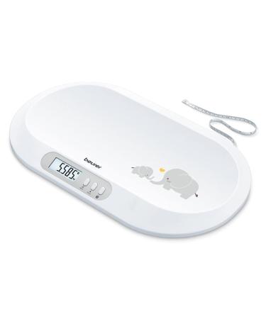 Beurer by 90 Baby scales with a free app (iOS + Android) integrated measuring tape 20 kg load capacity and hold function for stramplating babies Digital Connect-Babywaage - Buy Online on GoSupps.com