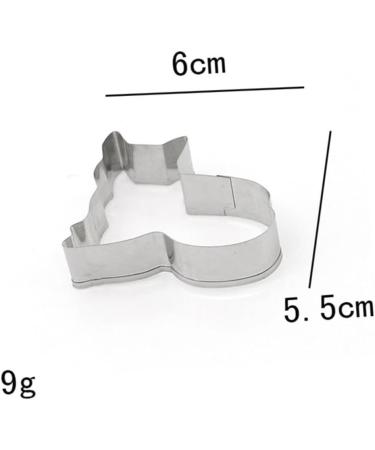 OUNONA 5 Pcs Fondant Molds Cookie Cutters Stainless Steel Mold Cookie Molds DIY Cake Mold Baking Mold Die Cutting Fruit medium Silver - Buy Online on GoSupps.com