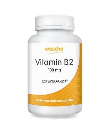 Woscha Vitamin B2 100mg 120 K-Caps (25g)(vegan)