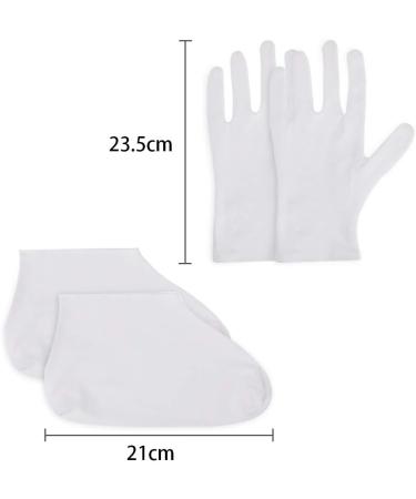 Nabance Moisturising Cotton Gloves and Socks 8 Pairs/16pcs for Dry Hands and Foot Spa - Buy Online on GoSupps.com