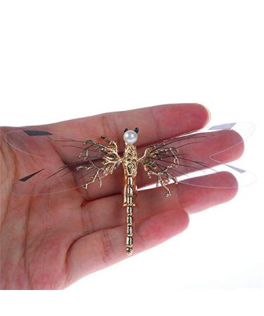 Canjoyn 3 Pcs Gold Tone Alligator Hair Clips Dragonfly Starfish Bridal Prom Wedding Hair Pins - Buy Online on GoSupps.com