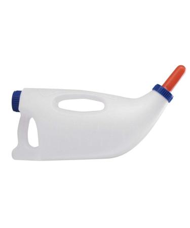 Self Feeding Bottle 4L Calf Milk Feeder with Handle - Cow, Sheep, Lamb Nursing Bottle Holder - Buy Online on GoSupps.com
