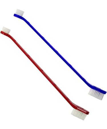 DOITOOL 2pcs Set Nylon Wire Toothbrush Dog Toothbrushes Double Sided Toothbrush Toothpaste Double Head - Buy Online on GoSupps.com