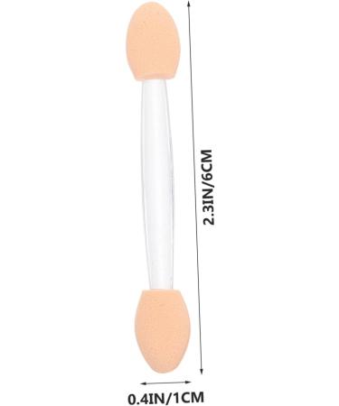 Angoily 50pcs Dual-headed Eyeshadow Shadow Stick Convenient Eye Latex Practical Tools Plastic Makeup Sticks - Buy Online on GoSupps.com