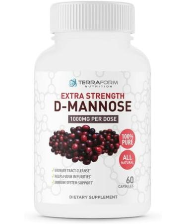 IKJ D-Mannose Supplement - Urinary Tract Cleanse & UTI Support - 1000mg - 60 Caps - Buy Online on GoSupps.com