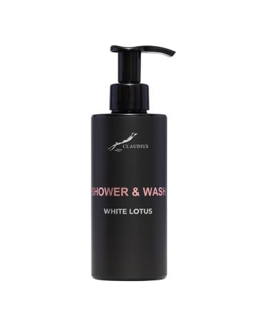 Claudius Shower & Wash White Lotus 300 ml with pump black bottle
