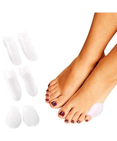 Bunionette Corrector Pads 3 Pair Soft Gel Little Toe Bunion Corrector Protector Toe Separators Hammer Toe Straightener Pinky Toe Pain Relief Pad Unisex