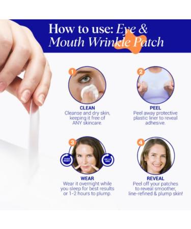 Wrinkles Schminkles Eye & Mouth Lift Set | Reusable Silicone Patches for Mouth & Lip Wrinkles (2-Pack) & Eye Wrinkles (3-Pairs) - Shop Internationally - Buy Online on GoSupps.com