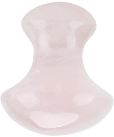 Natural Rose Quartz Massage Tool - Mushroom Shaped Crystal Massage Device for Face & Eye Care - Buy Online on GoSupps.com