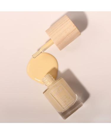 LaNature Pastel Yellow Water-Based Nail Polish - Vegan Peel-Off Cotton Flower - 10ml - Buy Online on GoSupps.com