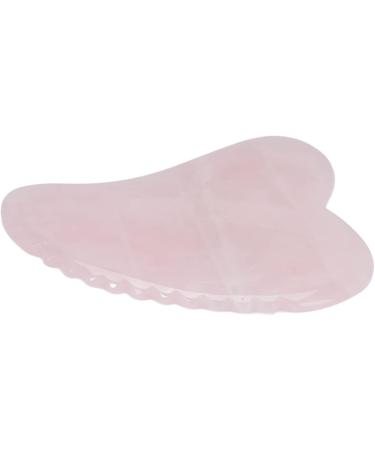 Verdant Touch Rose Quartz Gua Sha Tool - Stainless Steel Meridian Massage Device for Pain Relief | Portable Hand & Wrist Grip - Buy Online on GoSupps.com
