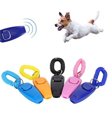 Dog Clicker and Whistle 2 in 1 Pet Training Whistle High Frequency Training and Behaviour Aid for All Breeds and Ages Puppy Friendly Great for House Toilet Recall and Training