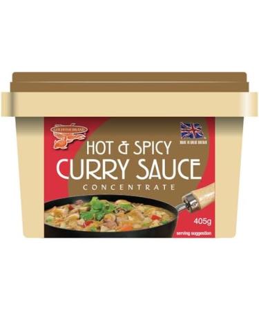 Goldfish Hot & Spicy Curry Sauce Concentrate 405g (Pack of 2) - Authentic Flavor for Homemade Curry Dishes | Fiery Flavor | Traditional Spices - Buy Online on GoSupps.com