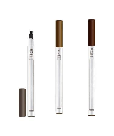 Ensemble de crayons sourcils imperm ables 3 pi ces stylo sourcils de maquillage professionnel naturels pour une tenue longue dur e crayon