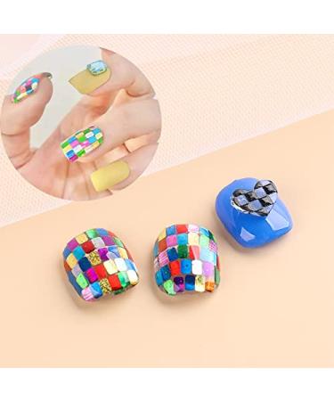 Jmeowio 12 Colors Square Nail Glitter Sequins - 3D Holographic French Tip Nail Art Charms for Women & Girls - Buy Online on GoSupps.com