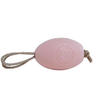 Label Provence Savon de Marseille - French Soap on a Rope Made With Fresh Organic Donkey Milk - Natural Soap and Easy To Use Hand Wash - Rose Fragrance - 270g