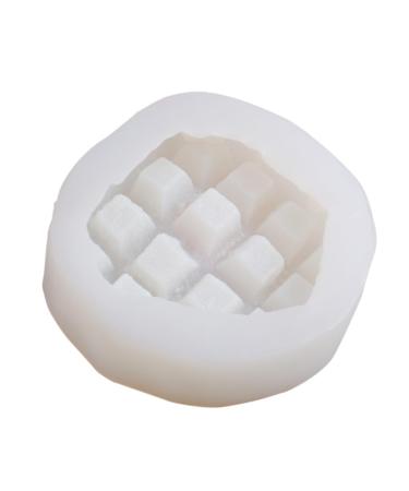 OUNONA 1pc Epoxy Mold Tape Measure Holder Candle Molds Making Model Waffle DIY Ginger Plate Silicone Soap Molds Resin Silicone Mold Cookie Aromatherapy Silica Gel Decorations White