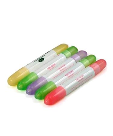 niceeshop(TM) 5 Pcs Acetone Nail Art Polish Corrector Remover Pen with 15 Changeable Tips,Random Color