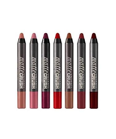 VASANTI Matte Crush Lipstick Pencil - Waterproof, Smooth & Velvety Formula - Peachy Keen Natural Peach Shade - Paraben-Free Cruelty-Free - High Pigmented - Buy Online on GoSupps.com
