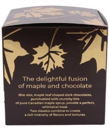 MapleFarm - Maple leaf shaped dark chocolates with maple syrup - Maple leaf chocolates - 108g - Buy Online on GoSupps.com