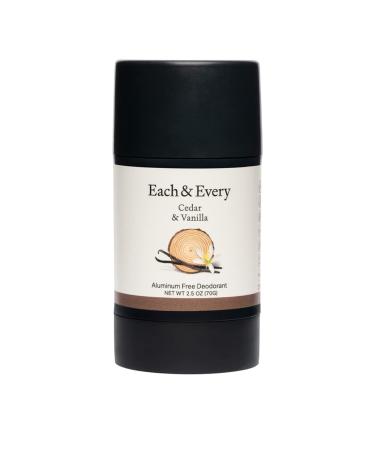 Natural Aluminum-Free Deodorant for Sensitive Skin | Essential Oils | Cedar & Vanilla | 2.5 Oz - Buy Online on GoSupps.com