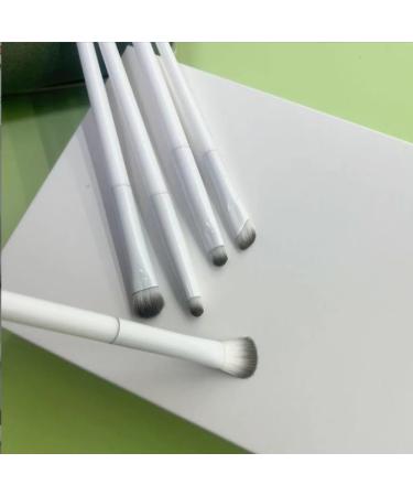 Makeup Brushes by Lady of Eshgh | 8pc Full Face Set with Travel Bag | Professional Cruelty-Free & Natural Hair-Like Bristles | Porcelain White Finish - Buy Online on GoSupps.com