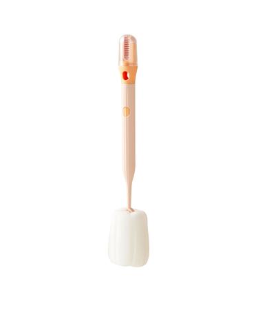 Bottle Sponge Brush - Water Bottle Cup Sponge with Extended Handle - Multi-Function Bottle Cleaner Sponge Brushes for Cleaning Baby Bottle Mugs Kitchen Glasses Pink