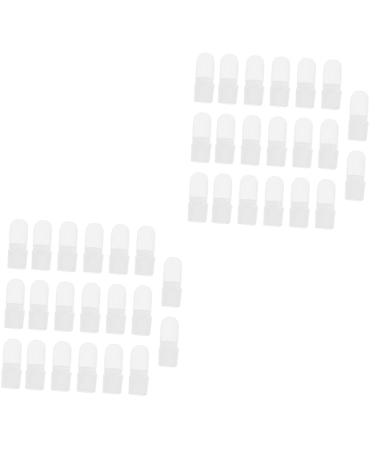 Beavorty 40 Pcs Nail Case Milk Gel Nail Polish Hat Protector Gel for Nails Finger Nail Soakers Finger Nail Soak off Manicure Protector Nail Varnish Protector Nail Polish Cover Degreaser 4x2cmx2pcs As Shownx2pcs