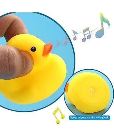 50PCS Mini Rubber Duck Bath Duck Toys for Toddlers Boys Girls Squeak and Float Yellow Ducks in Bulk Baby Shower Duck Decorations Party Favors (1.6''-50pcs) - Buy Online on GoSupps.com