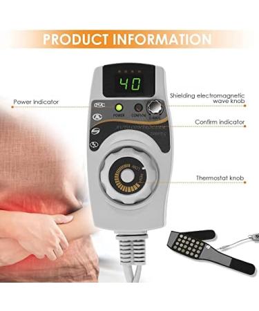 Heating Cushion & Blanket - Adjustable Temperature Jade Wrap for Lower Back Pain Relief - Electrical Heating Belt for Waist & Abdominal Comfort - Buy Online on GoSupps.com