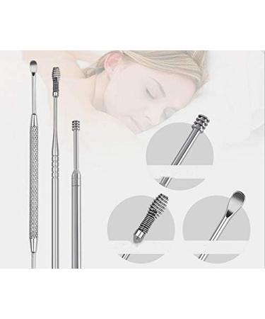 Ear Wax Remover BESTHINKY 7Pcs Professional Stainless Steel Ear Cleaner Spoon Kit Ear Pick with Storage Box (silver) - Buy Online on GoSupps.com